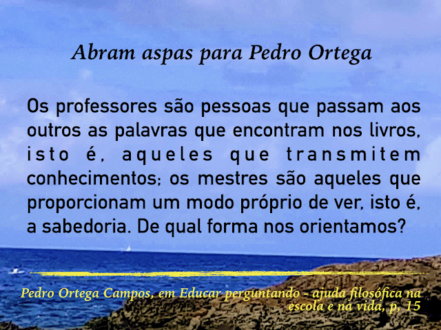 Imagem abram aspas para Pedro Ortega