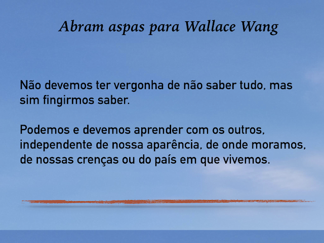 Imagem O pensamento de Wallace Wang