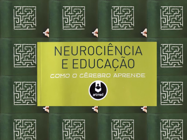 Arte sobre a capa do livro Neurociência e Educação