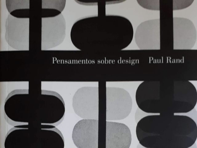 Imagem parte da capa do livro Pensamentos sobre design