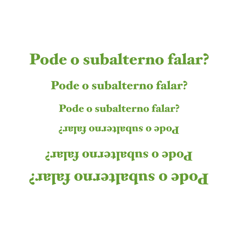 Quando, onde e como o subalterno pode falar?