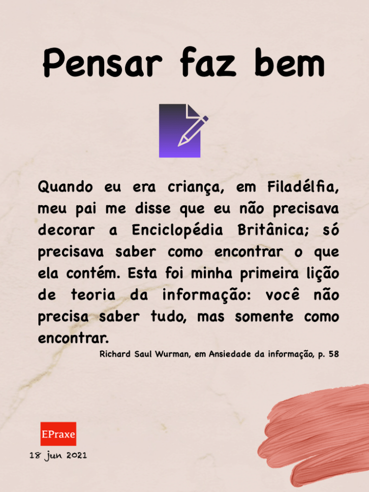 Pensar faz bem com Richard Wurman