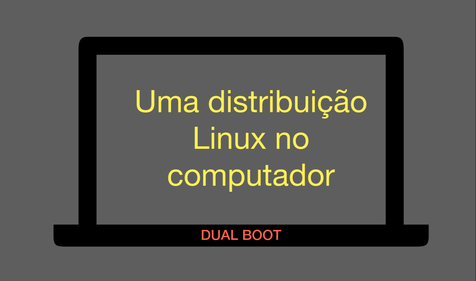 Uma distribuição Linux no computador